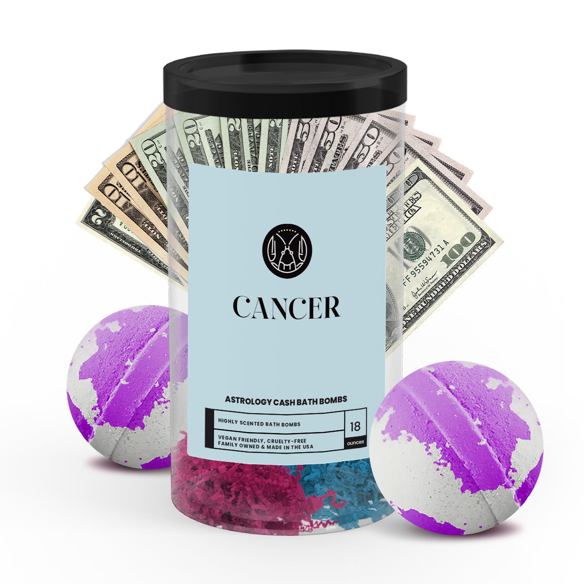 Cancer Astrology Cash Bath Bombs