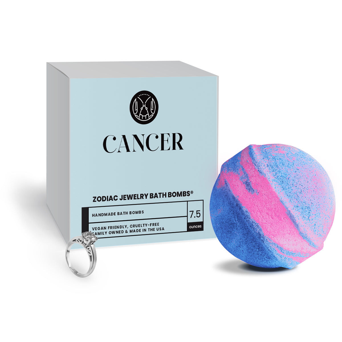 Cancer Zodiac Jewelry Bath Bomb