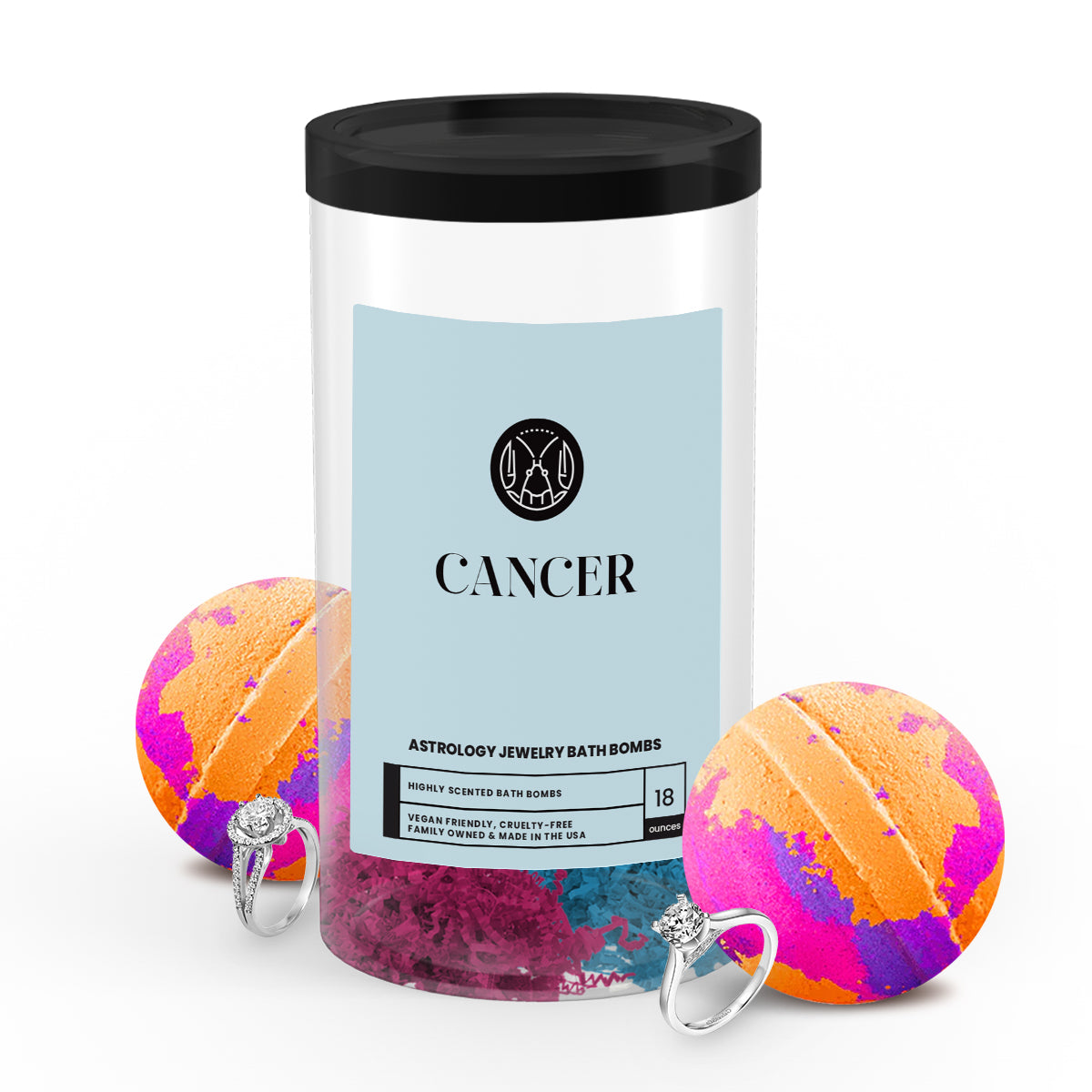 Cancer Astrology Jewelry Bath Bombs