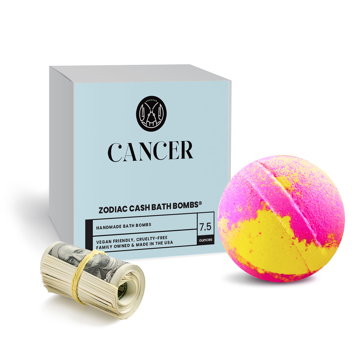 Cancer Zodiac Cash Bath Bomb