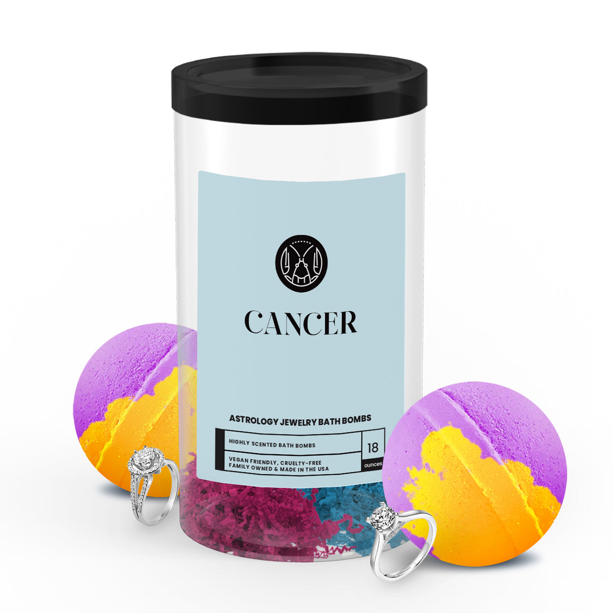 Cancer Astrology Jewelry Bath Bombs