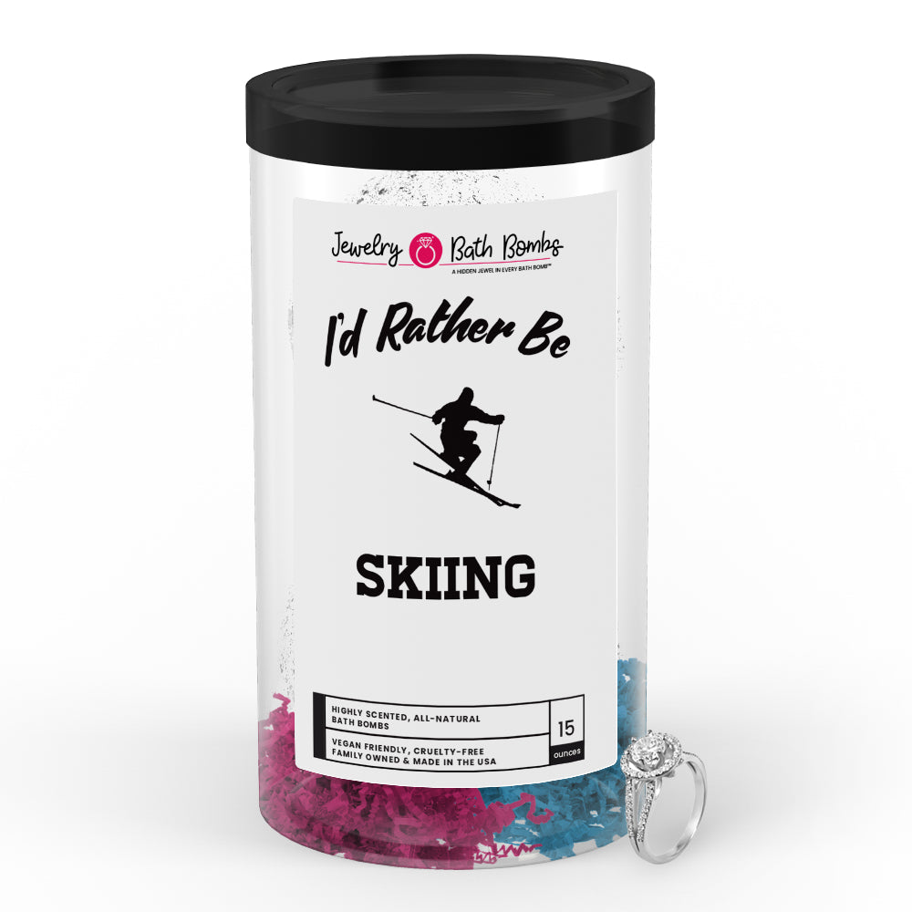 I'd rather be Skiing Jewelry Bath Bombs