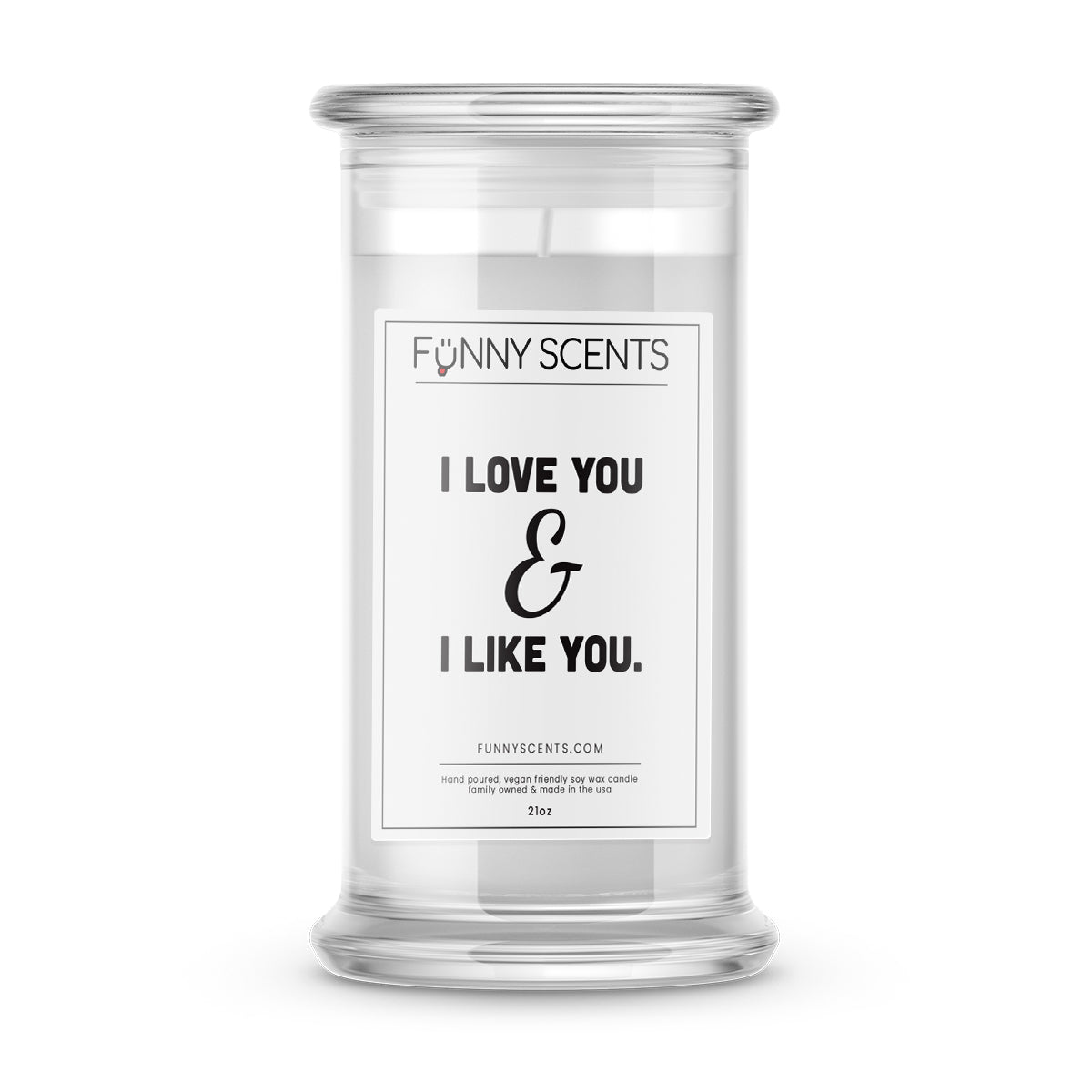 I Love You & I Like You Funny Candles