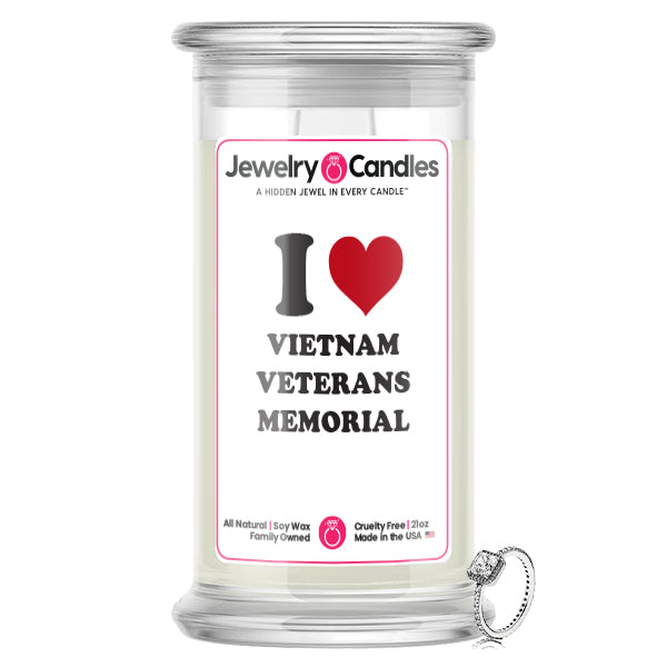 I love VIETNAM VETERANS MEMORIAL Landmark Jewelry Candles