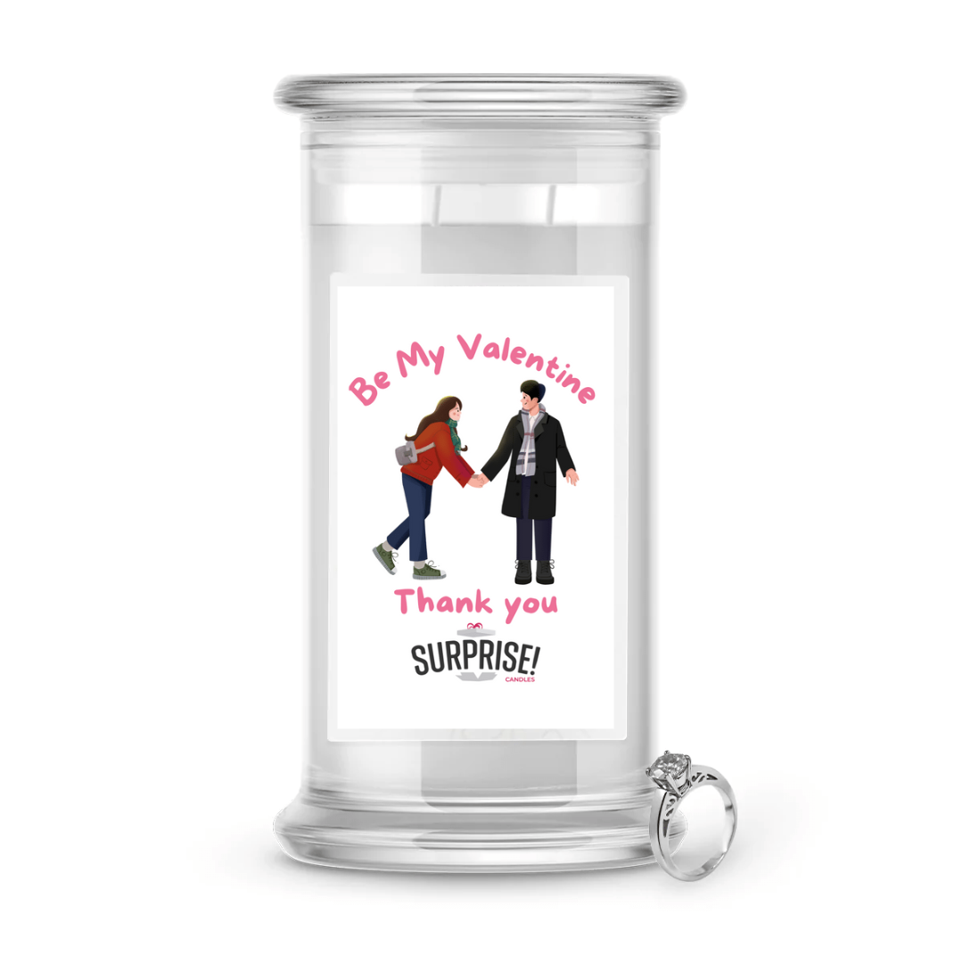 Be My Valentine Thank You | Valentine's Day Surprise Jewelry Candles