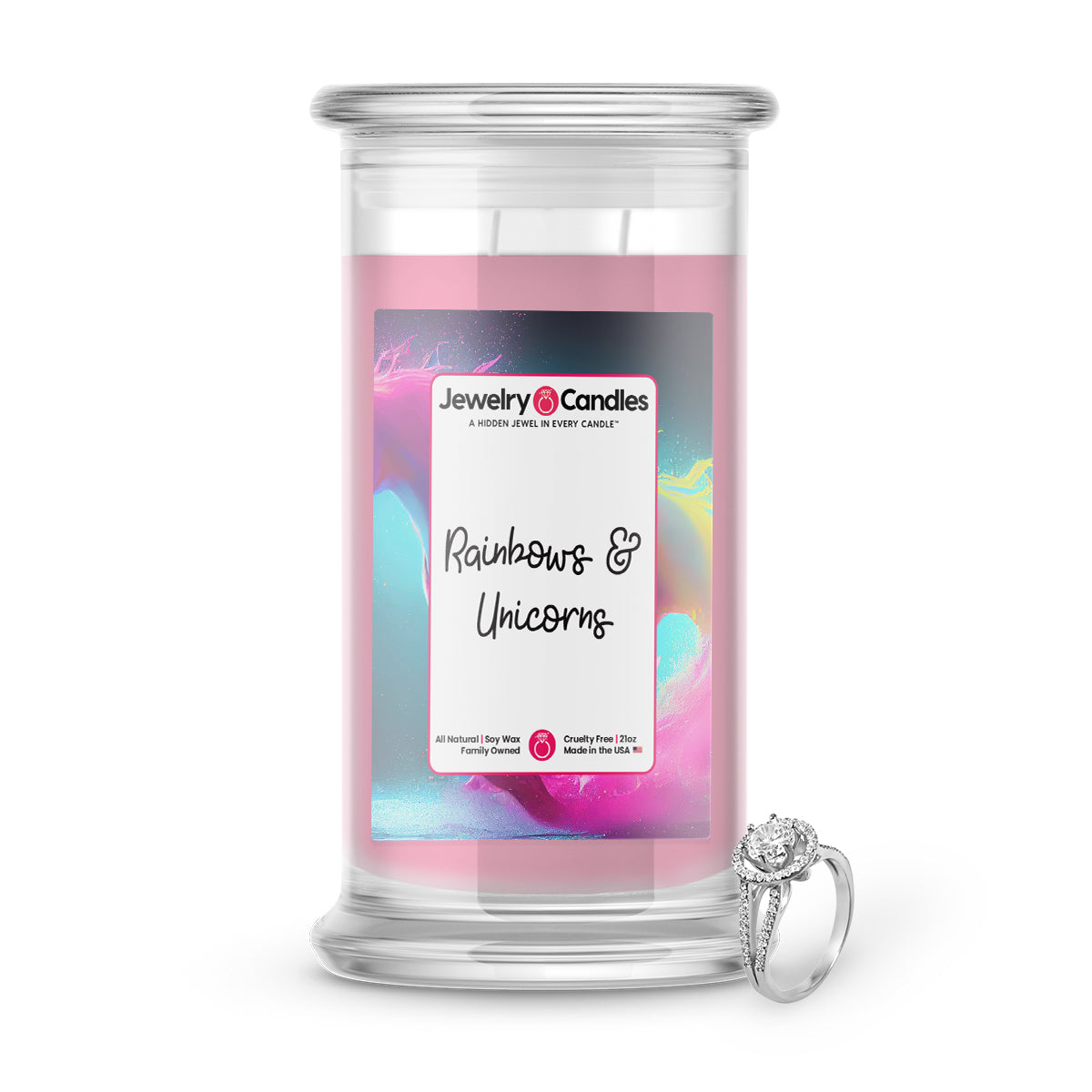 Rainbows & Unicorns Jewelry Candle
