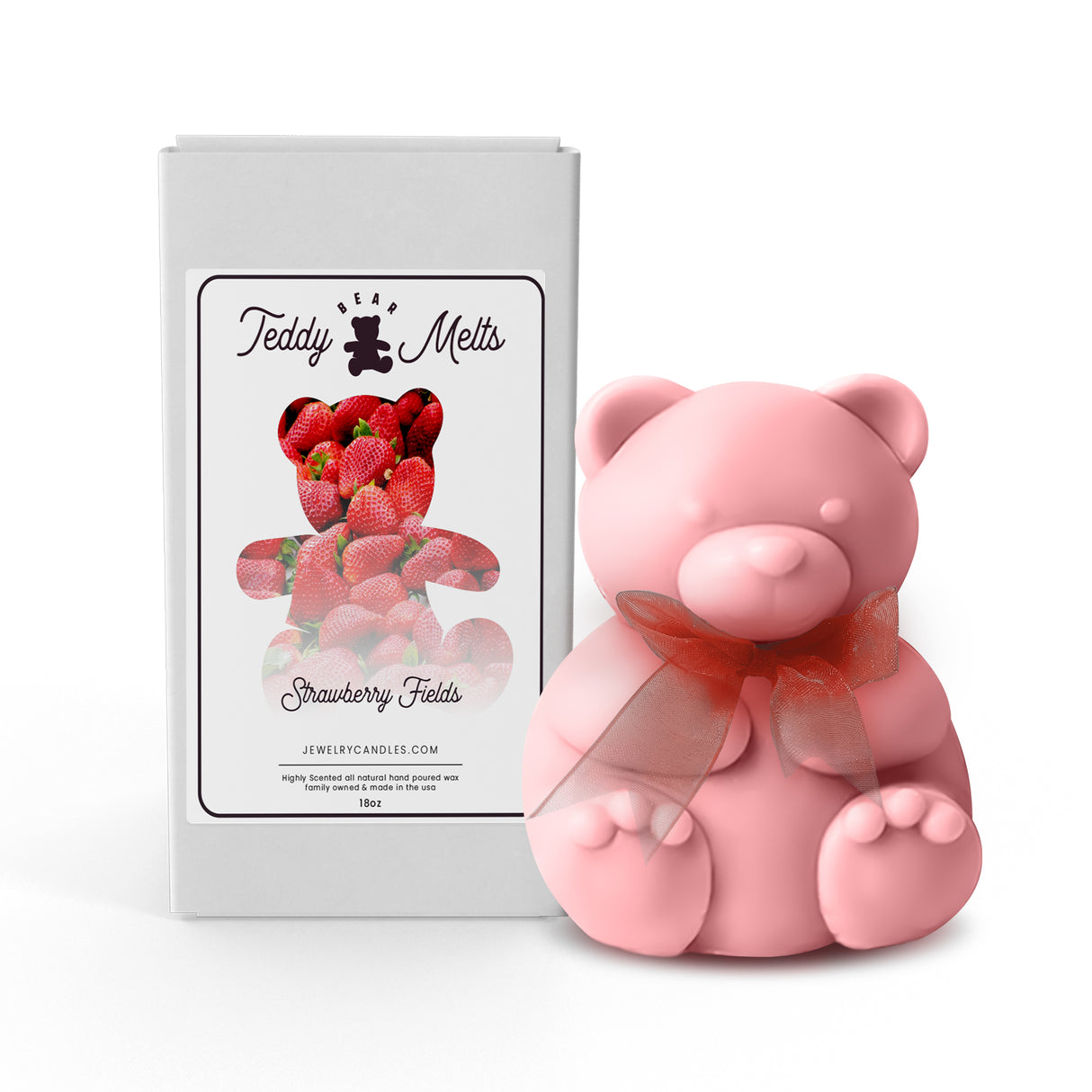 Strawberry Fields GIANT Teddy Bear Wax Melts