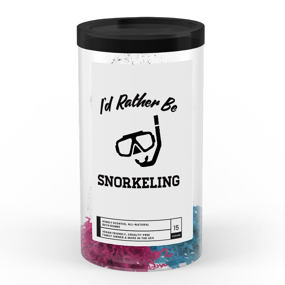 I'd rather be Snorkeling Bath Bombs