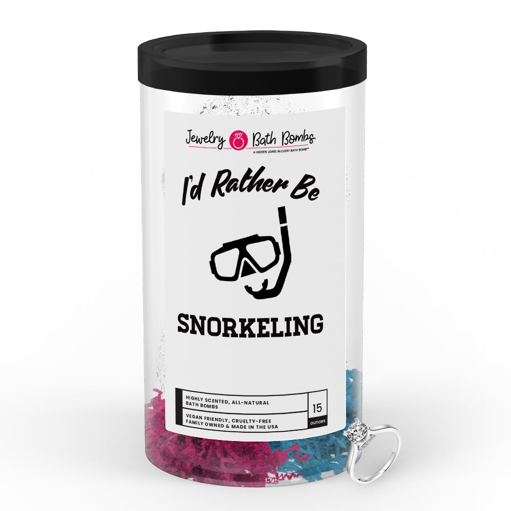 I'd rather be Snorkeling Jewelry Bath Bombs