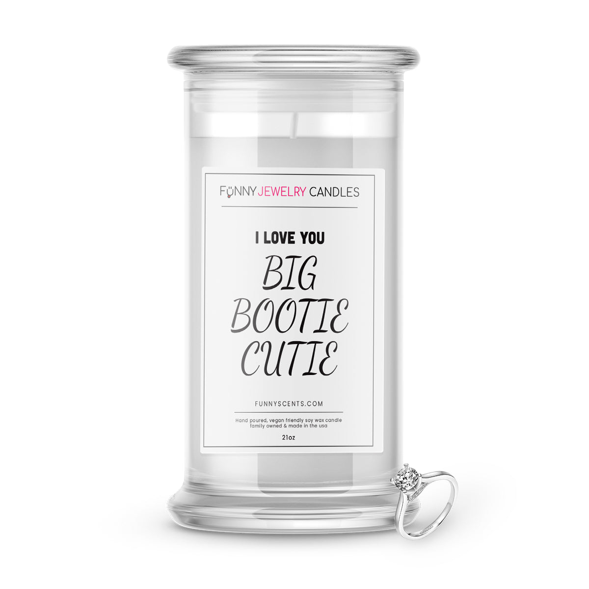 I Love You Big Bootie Cutie Jewelry Funny Candles