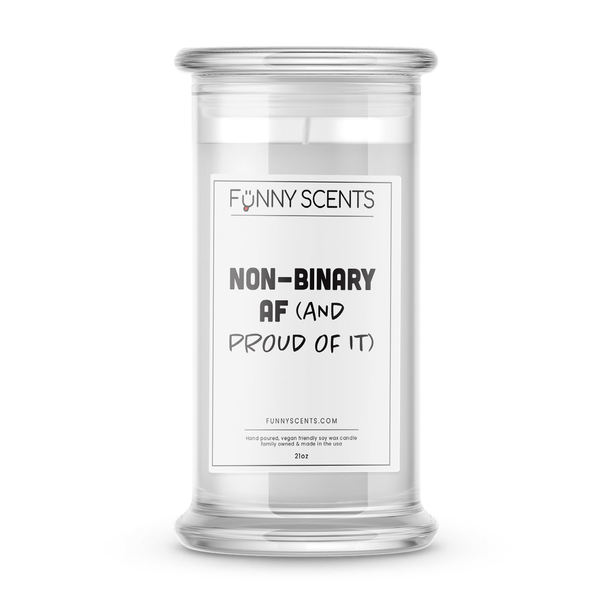 Non-Binary AF (and proud of it) Funny Candles
