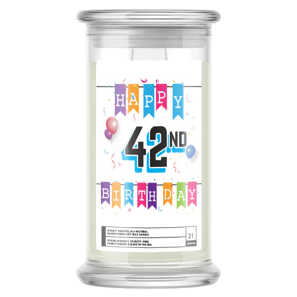 Happy 42nd Birthday Candle