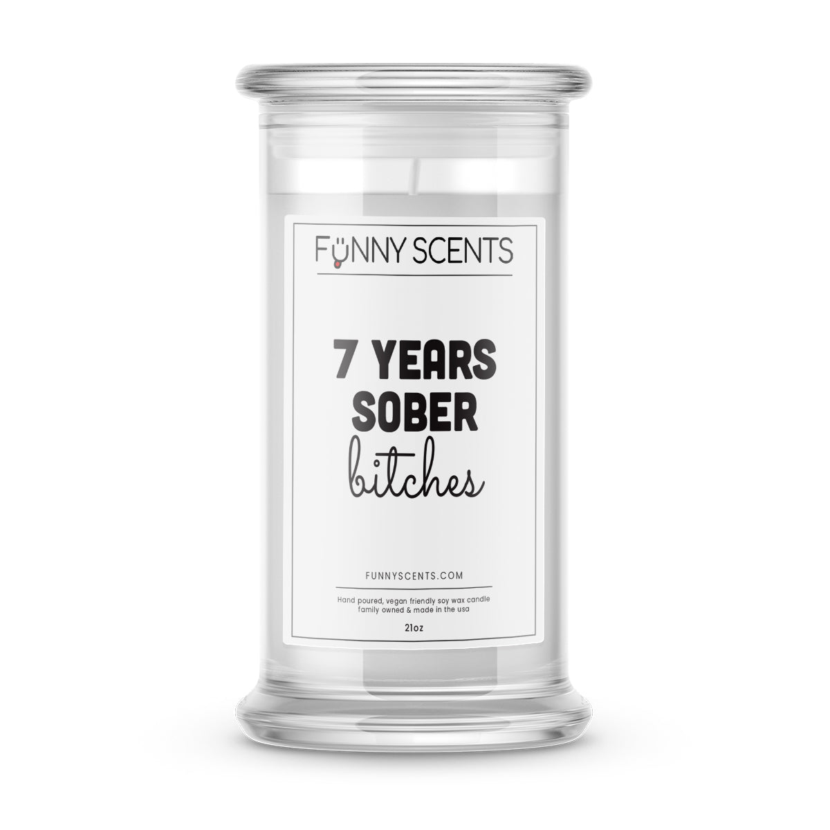 Clean and Sober Bitches Funny Candles