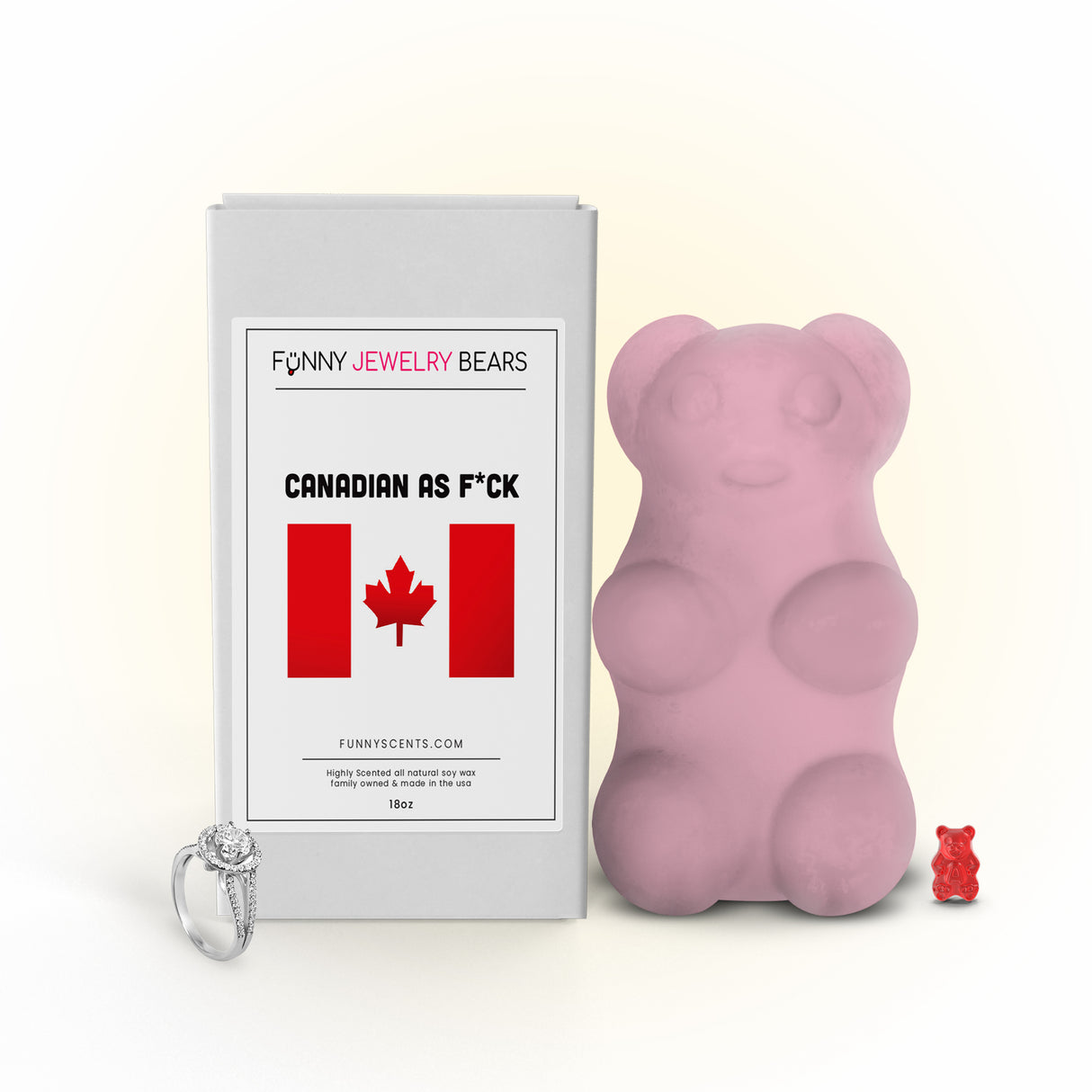 Canadian as F*uck Funny Jewelry Bear Wax Melts