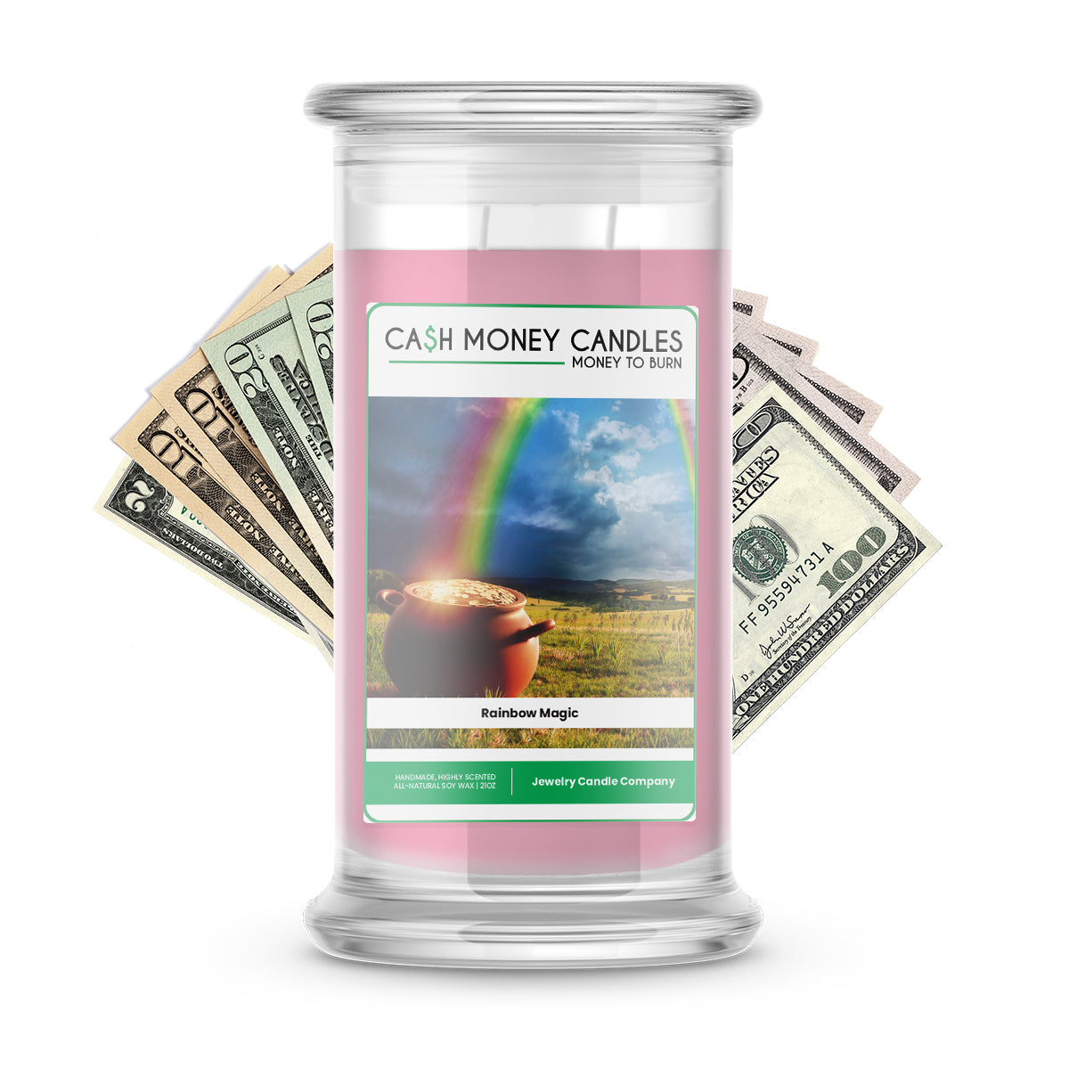 Rainbow Magic Cash Candle