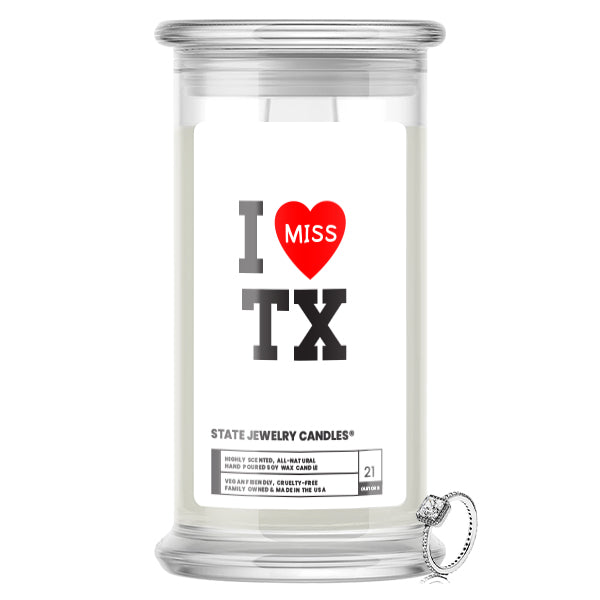 I miss TX State Jewelry Candle