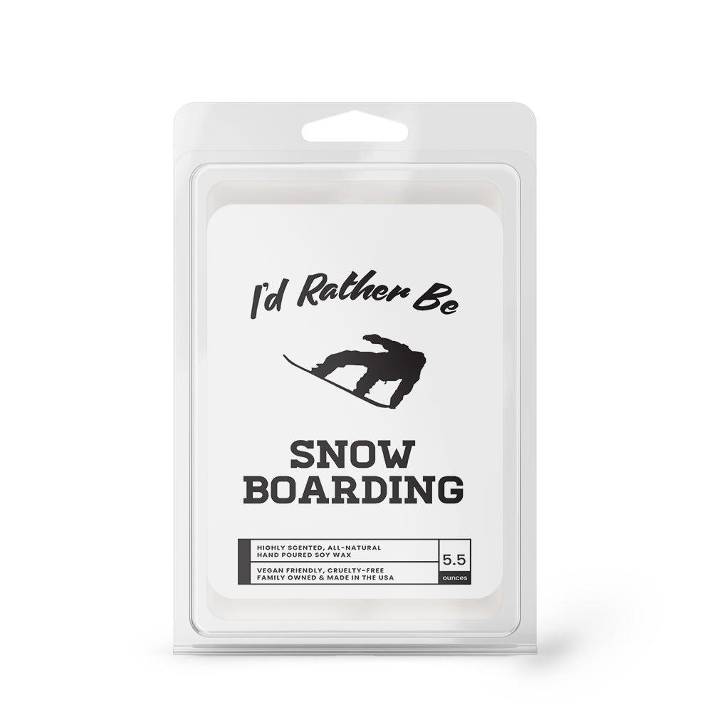 I'd rather be Snow Boarding Wax Melts