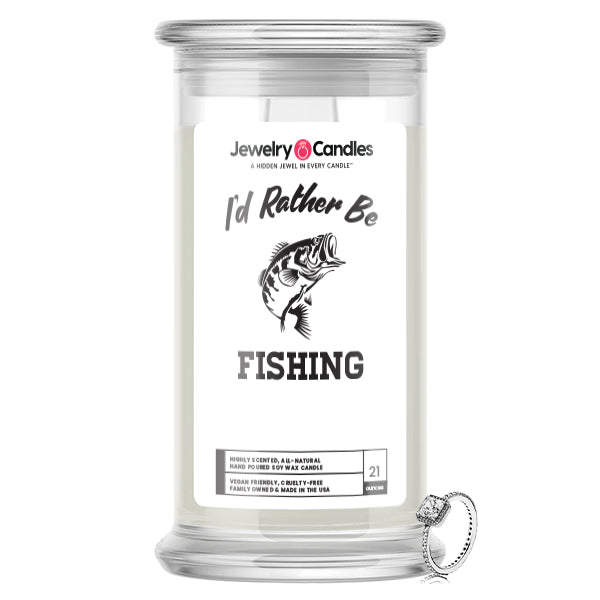 I'd rather be Fishing Jewelry Candles