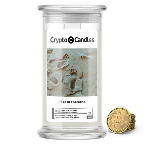 Toes In The Sand Crypto Candle