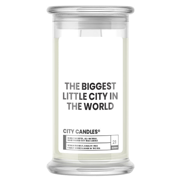 The Biggest Little City In The World City Candle