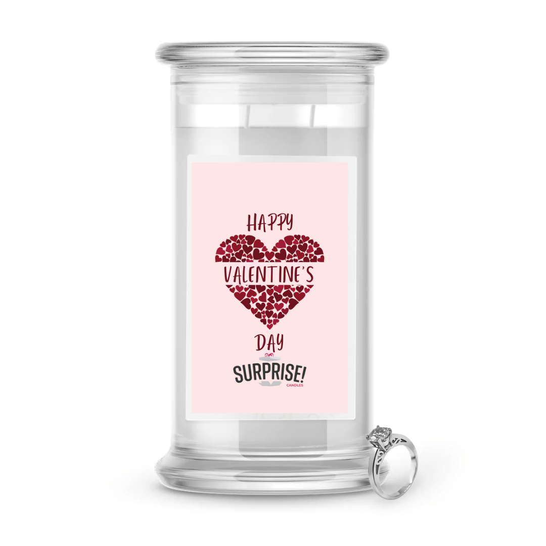 Happy Valentine's Day | Valentine's Day Surprise Jewelry Candles