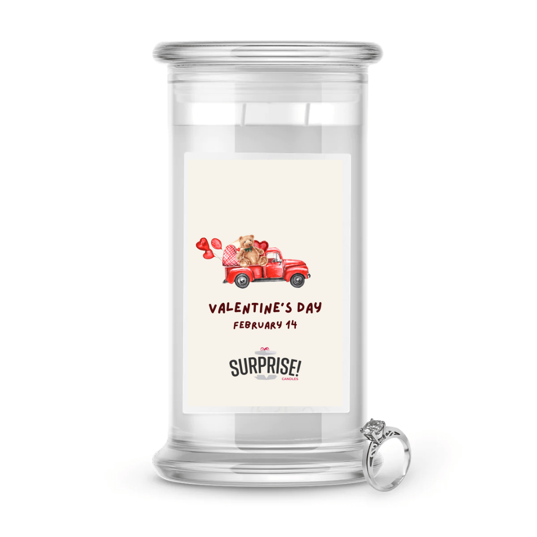 Valentine's Day February 14 | Valentine's Day Surprise Jewelry Candles