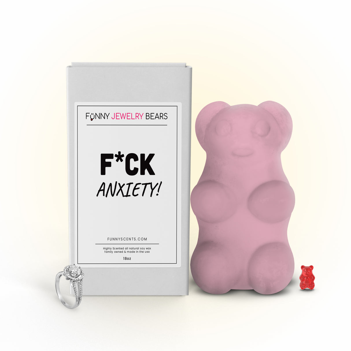 F*ck Anxiety! Funny Jewelry Bear Wax Melts