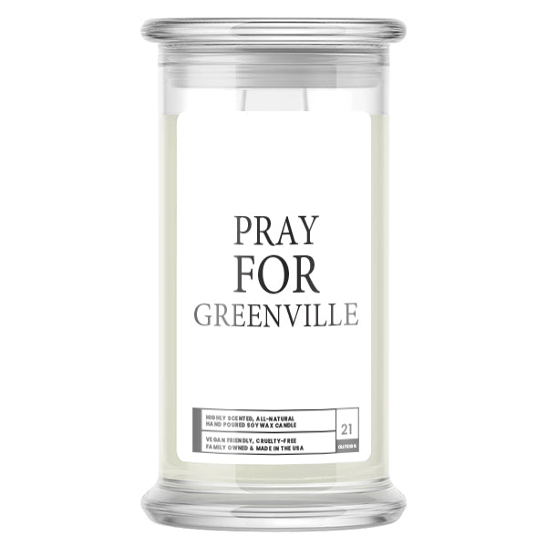 Pray For Greenville Candle
