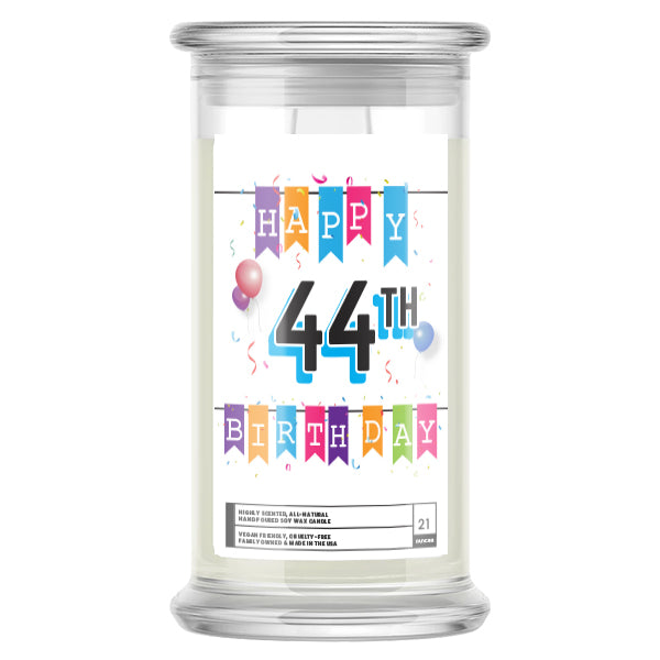 Happy 44th Birthday Candle