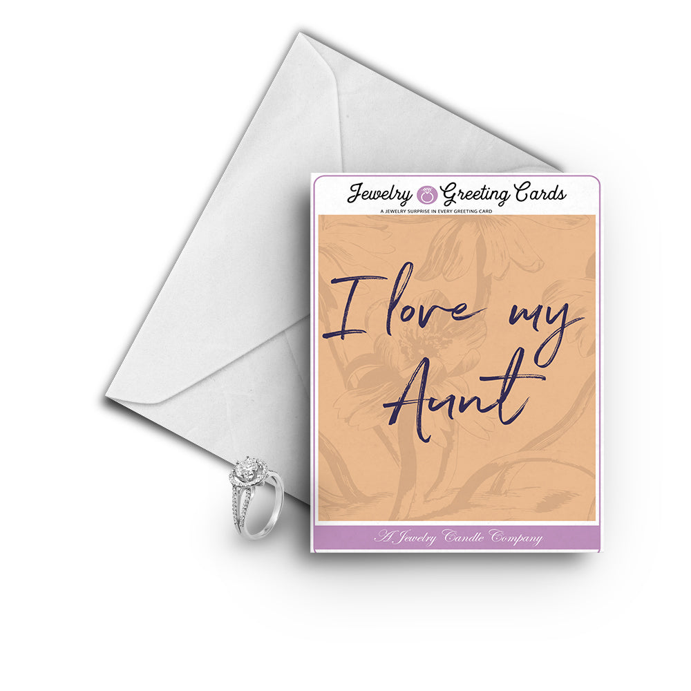 I love my aunt Greetings Card