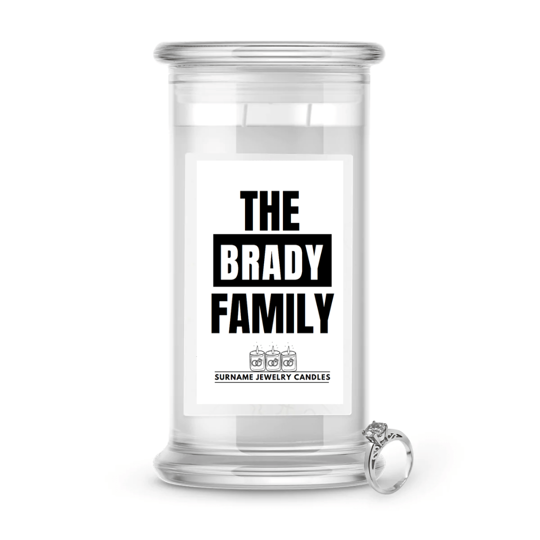 The Brady Family | Surname Jewelry Candles