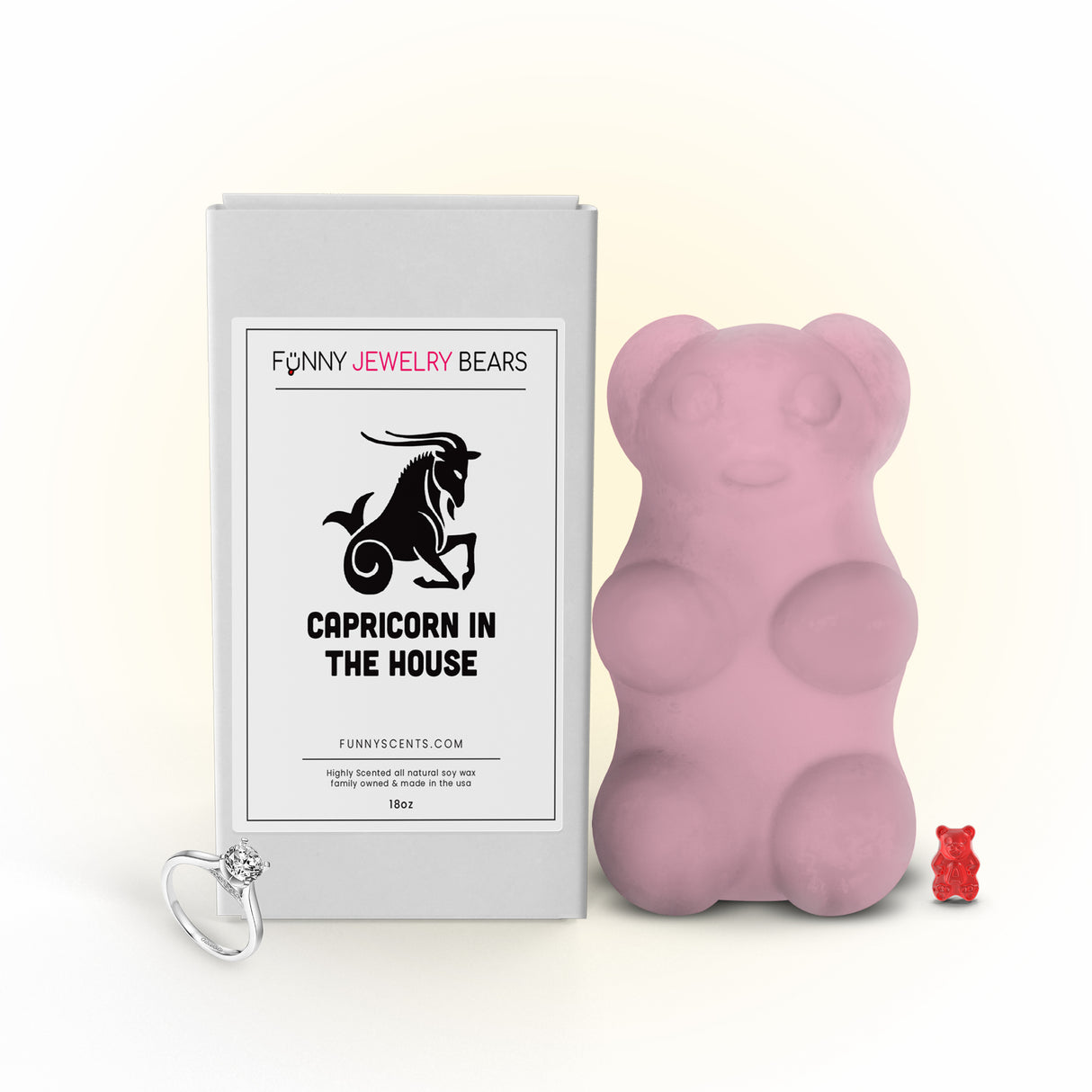 Capricorn in The House Funny Jewelry Bear Wax Melts