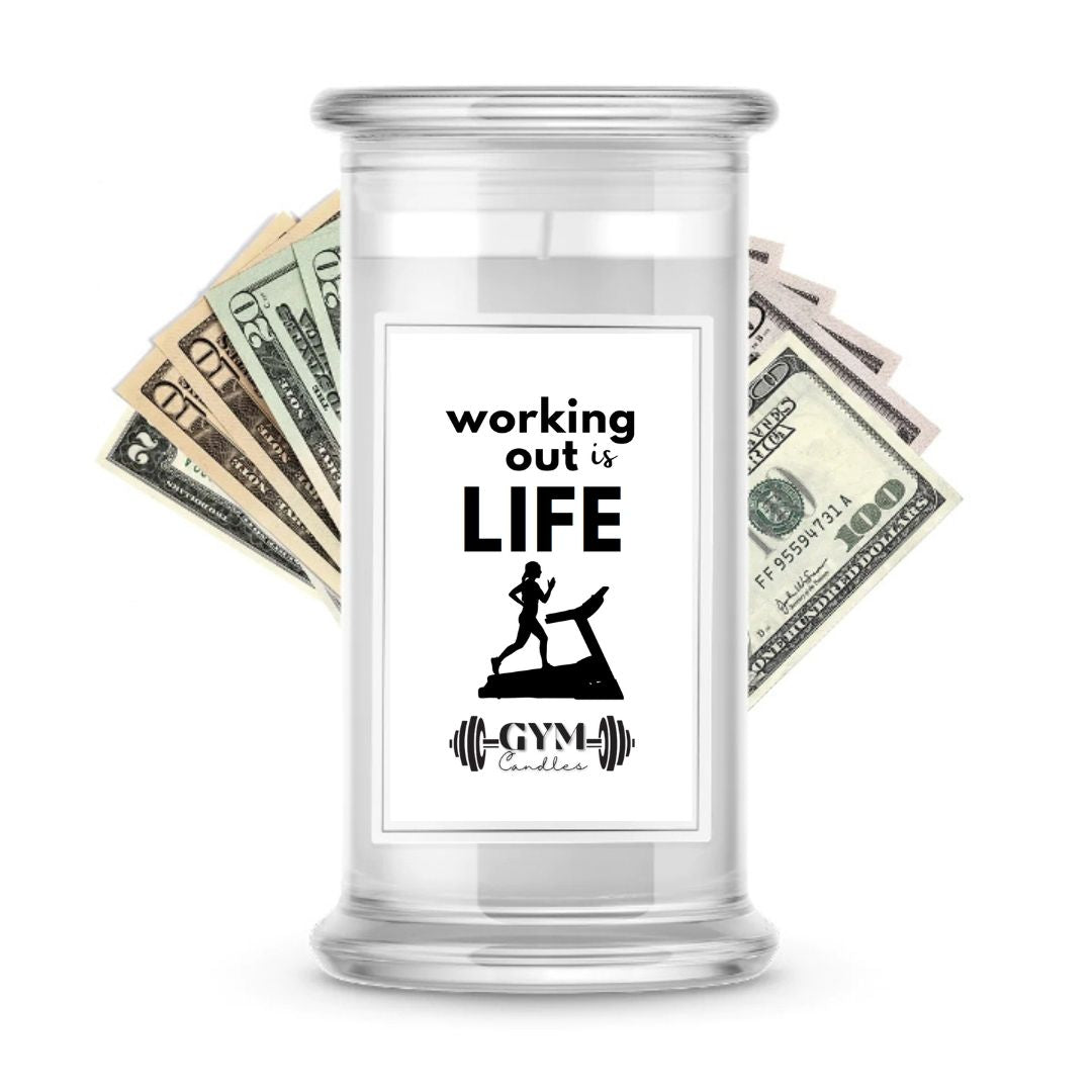Working out is Life | Cash Gym Candles