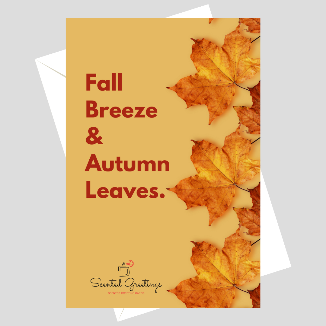Fall Breeze & Autumn Leaves | Scented Greeting Cards