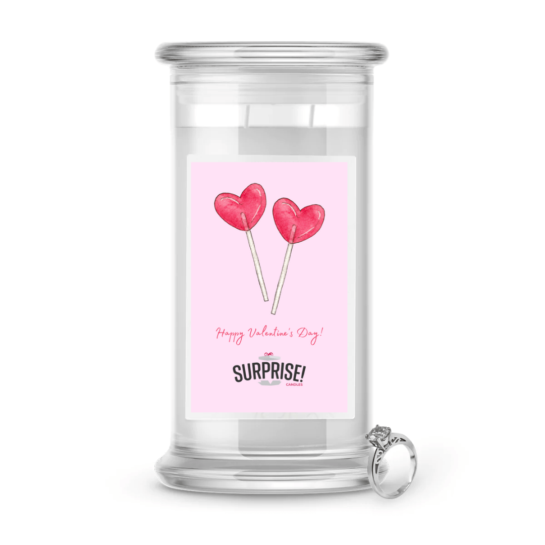Happy Valentine's Day | Valentine's Day Surprise Jewelry Candles
