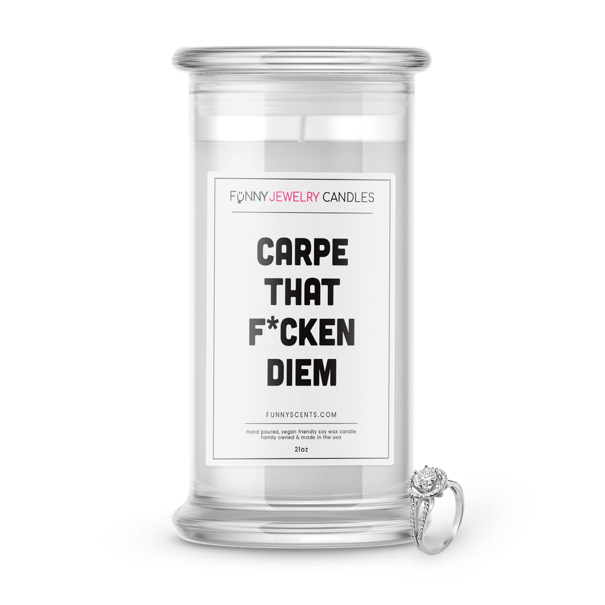Carpe That F*cken Diem Jewelry Funny Candles