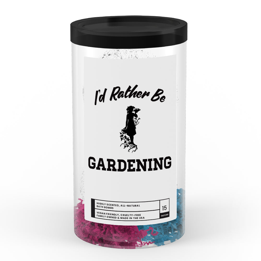 I'd rather be Gardening Bath Bombs
