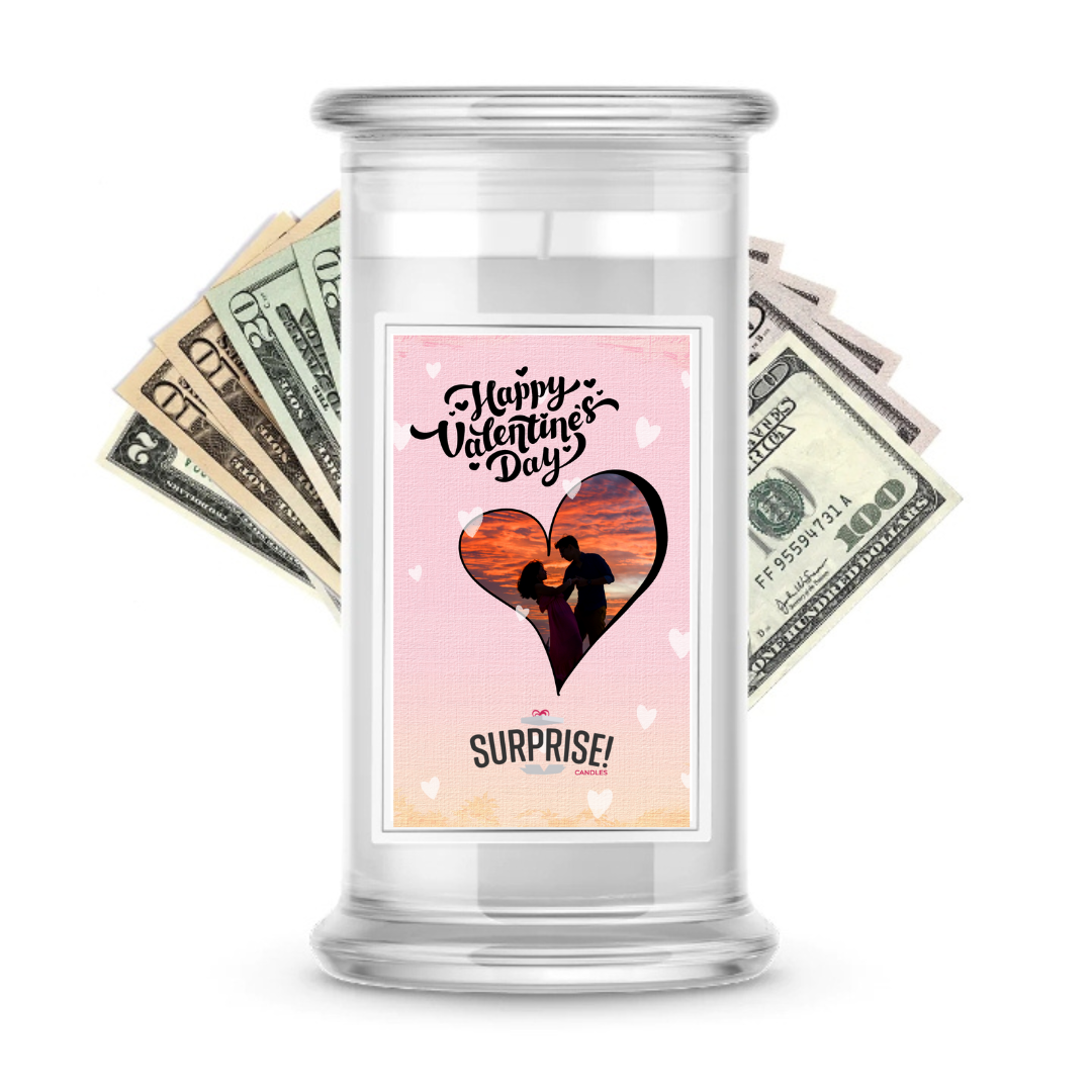 Happy Valentine's Day | Valentine's Day Surprise Cash Candles