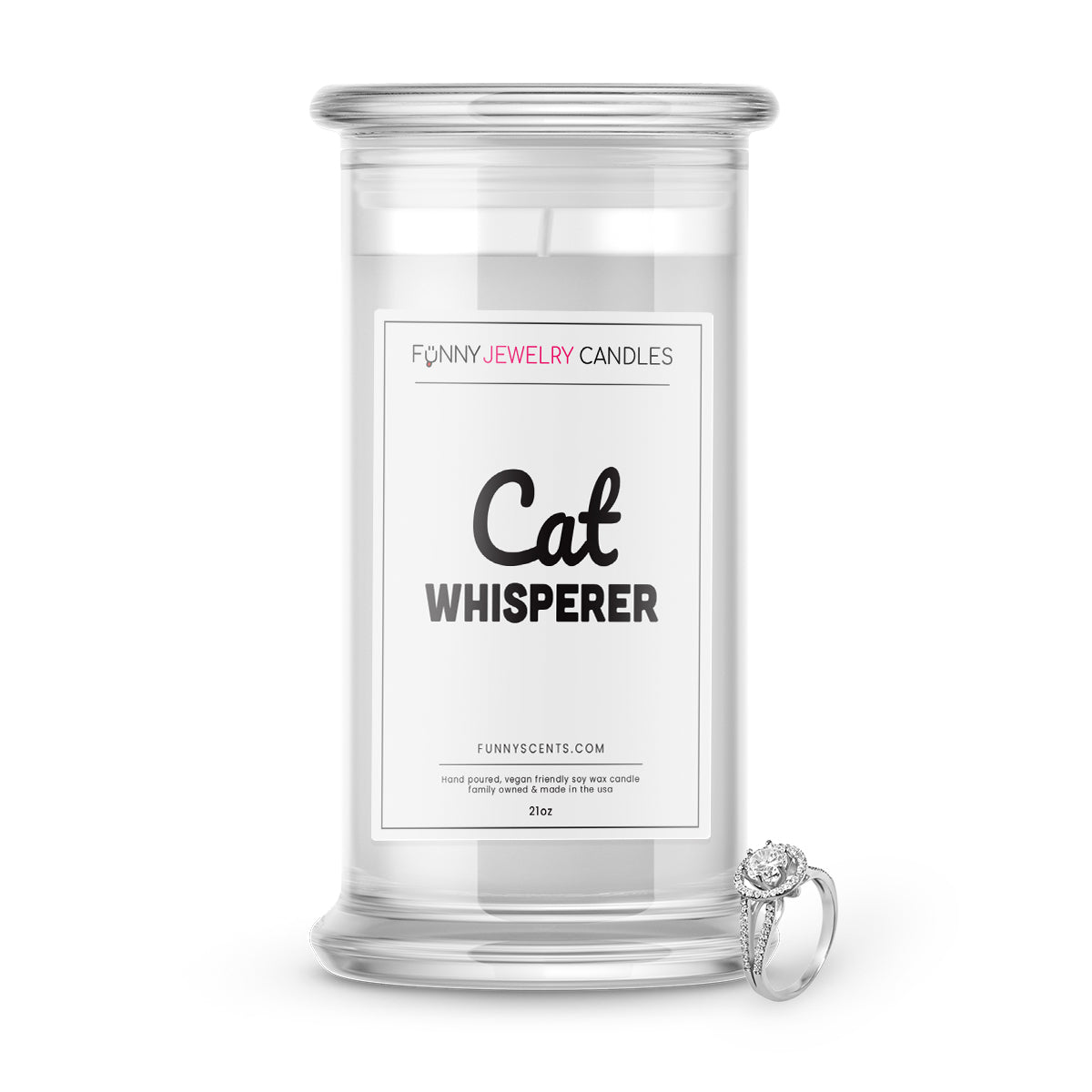 Cat Whisperer Jewelry Funny Candles