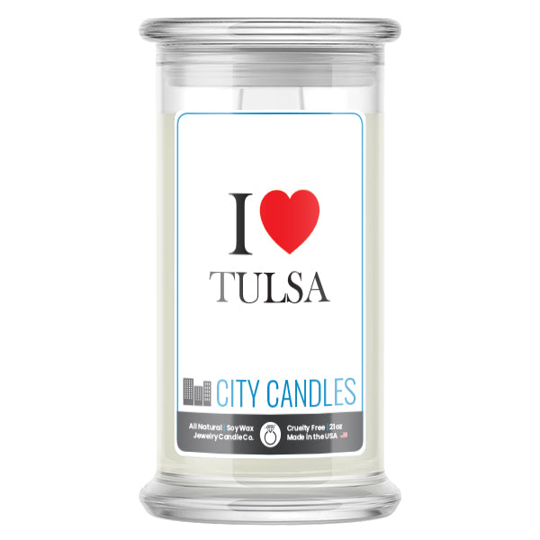 I Love TULSA Candle