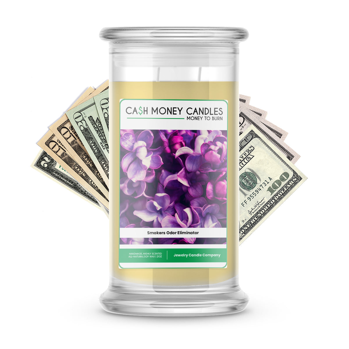 Smokers Odor Eliminator Cash Candle