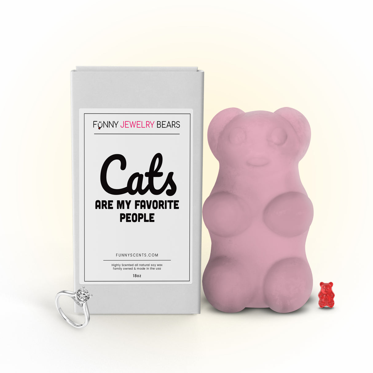 Cats Are My Favorites People Funny Jewelry Bear Wax Melts