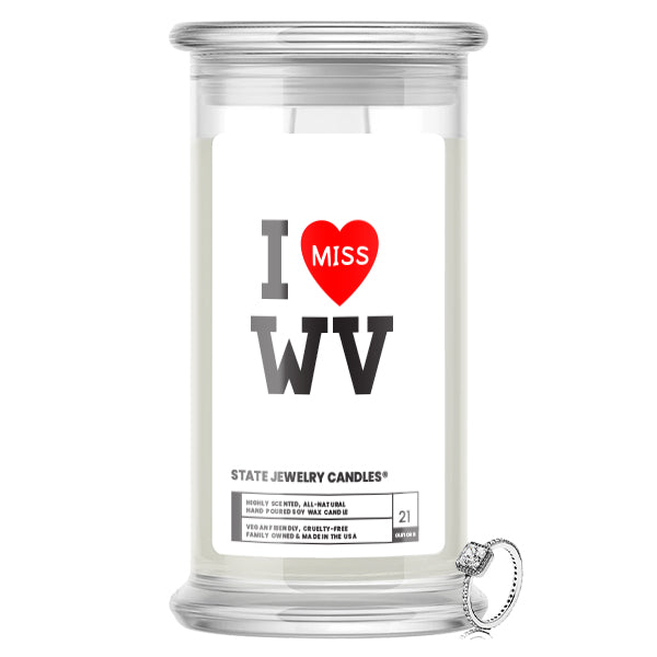 I miss WV State Jewelry Candle