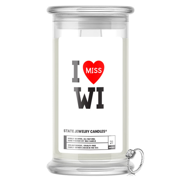 I miss WI State Jewelry Candle