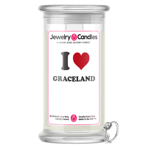 I Love GRACELAND Landmark Jewelry Candles