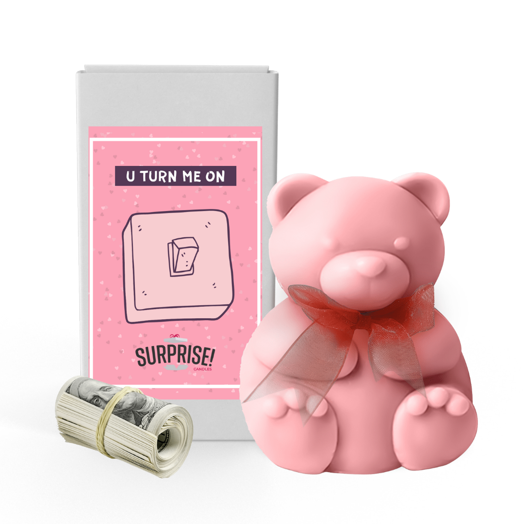 U TURN ME ON | Valentines Day Surprise Cash Money Bear Wax Melts