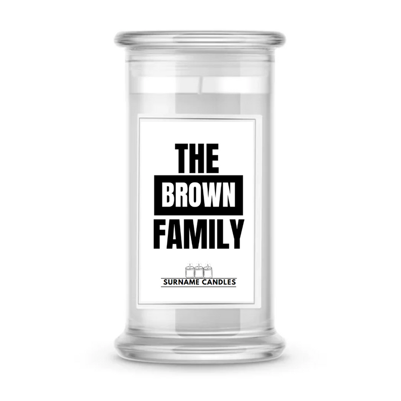 The Brown Family | Surname Candles