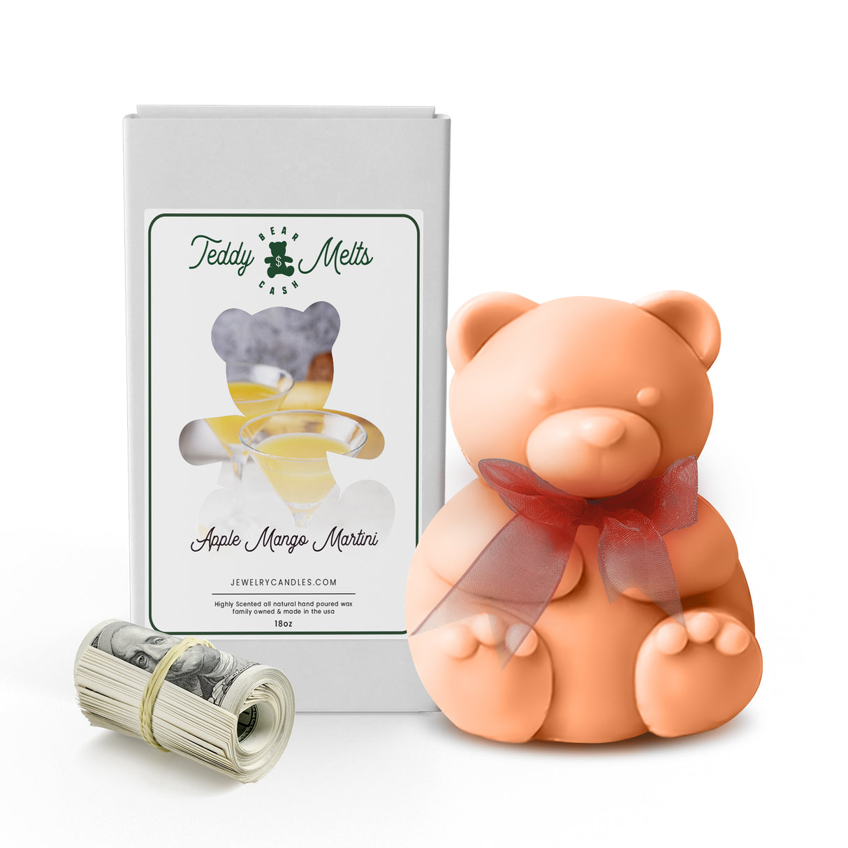Apple Mango Martini Cash Money GIANT Teddy Bear Wax Melts