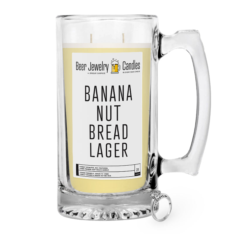 Banana Nut Bread Lager Beer Jewelry Candle