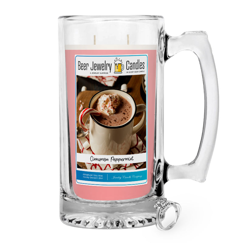 Cinnamon Peppermint Jewelry Beer Candle